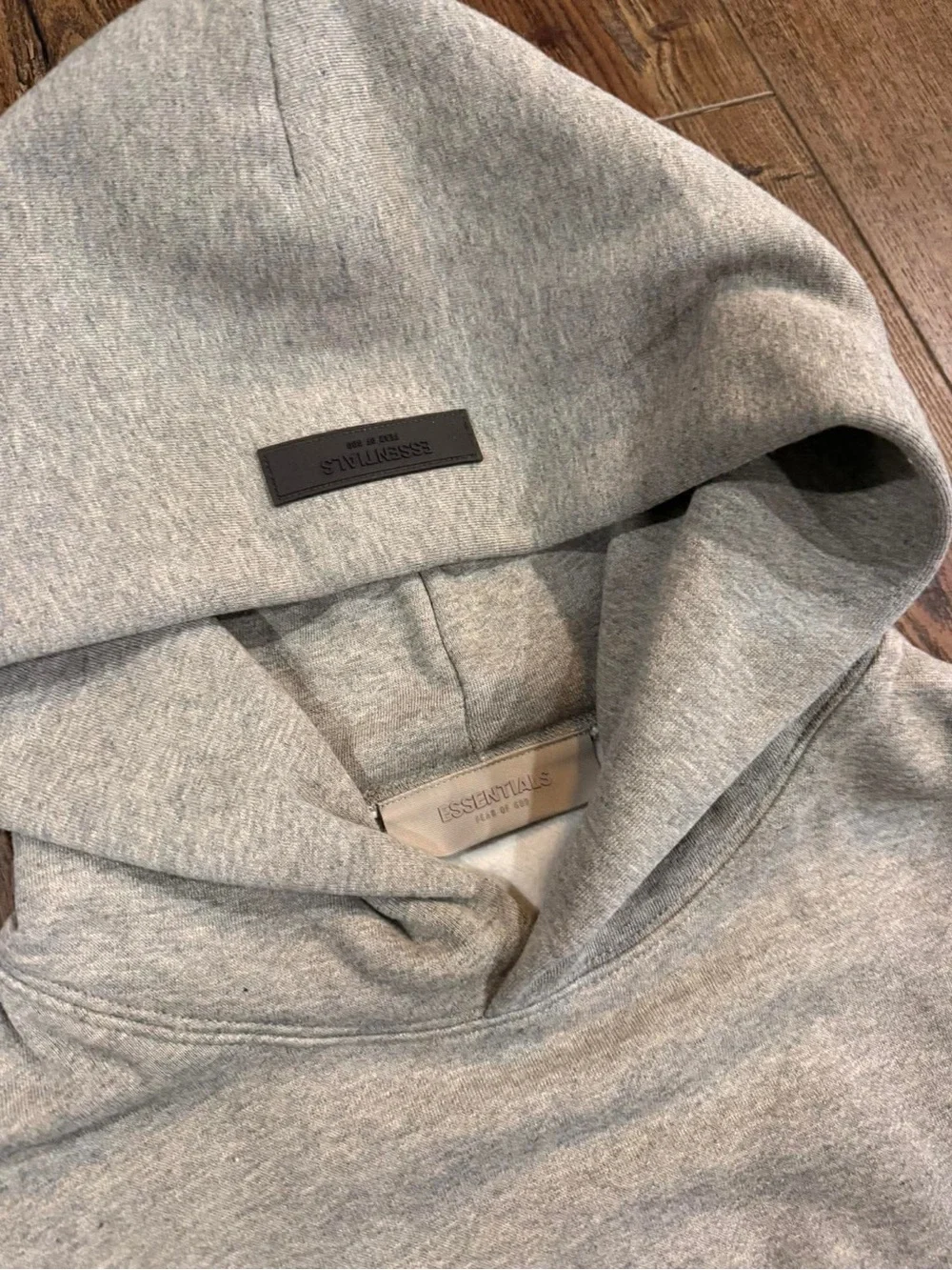 Fear of God ESSENTIALS Light Gray Hoodie Sweatshirt